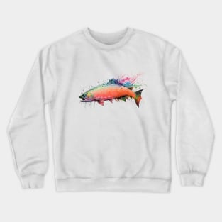 Salmon eggs flying Crewneck Sweatshirt